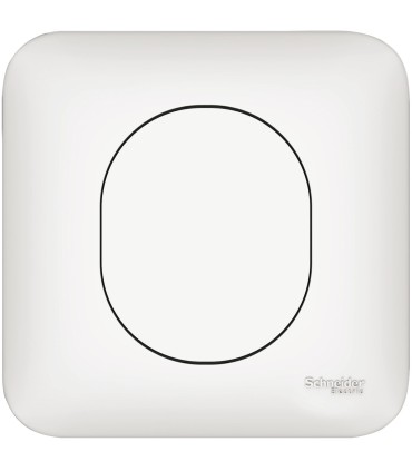 Obturateur à Griffes Schneider Electric Ovalis + Plaque BLANC