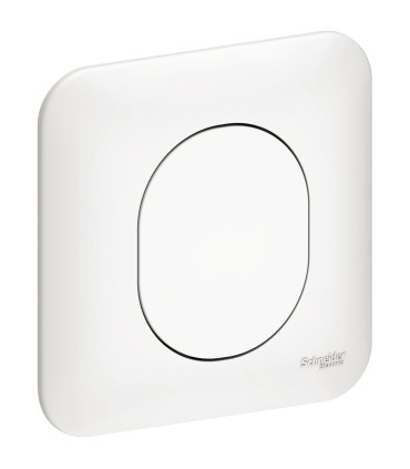 Obturateur à Griffes Schneider Electric Ovalis + Plaque BLANC