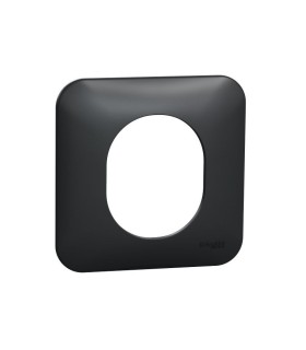 Ovalis - Plaque de finition - 1 poste Anthracite
