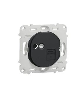Prise RJ45 Cat.6UTP - téléphone/informatique Ovalis - sans plaque - Anthracite