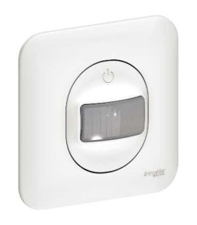 Détecteur de présence / mouvement Schneider Ovalis 10A 3 Fils avec plaque blanc