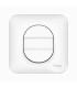 Poussoir Porte-Etiquette Schneider Electric Ovalis 10A + Plaque Blanc