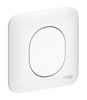 Obturateur Schneider Electric Ovalis + Plaque BLANC