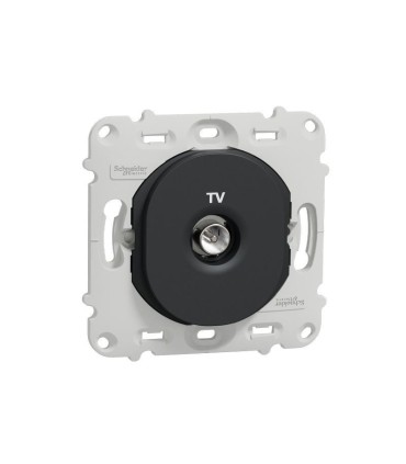 Prise TV simple Ovalis sans plaque de finition - Anthracite
