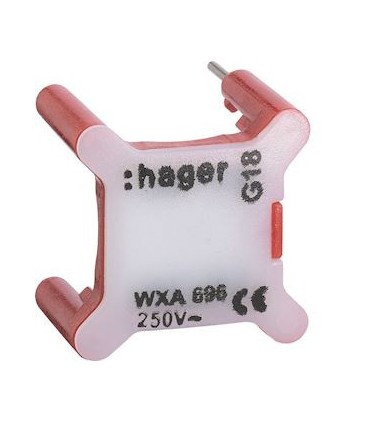 Voyant pour interrupteur gallery 230V rouge / Hager