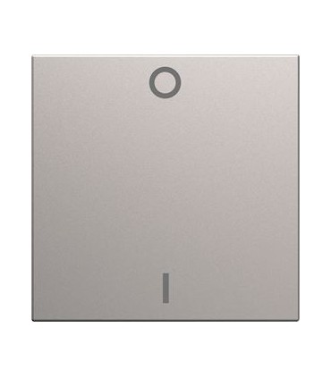 Enjoliveur interrupteur gallery marquage 0-1 2 modules titane / Hager