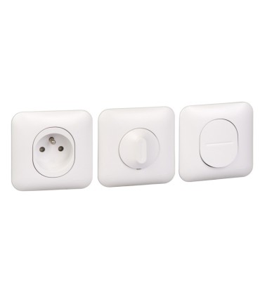 Ovalis - ProBox - 10 V&V+ 30 Prises 2P+T+ 40 plaques + 1 prise USB type C- Blanc