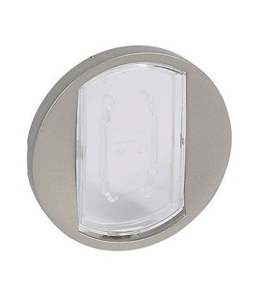 Poussoir inverseur porte étiquette Céliane complet titane