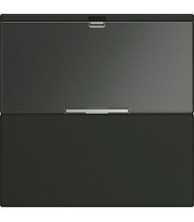 Enjoliveur interrupteur gallery avec porte-étiquette 2 modules night / Hager