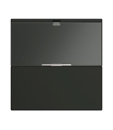 Enjoliveur interrupteur gallery avec porte-étiquette 2 modules night / Hager