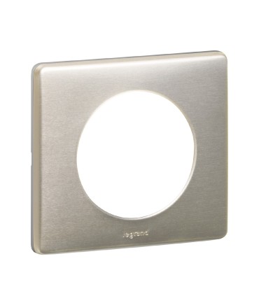 Poussoir inverseur avec voyant Céliane complet titane