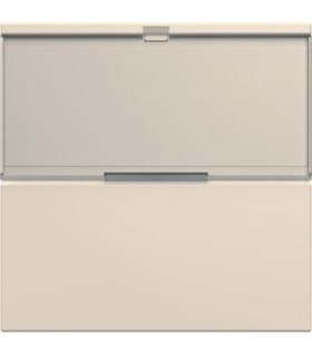 Enjoliveur interrupteur gallery avec porte-étiquette 2 modules dune / Hager