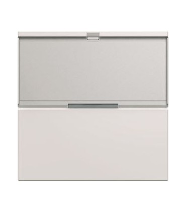 Enjoliveur interrupteur gallery avec porte-étiquette 2 modules pure / Hager