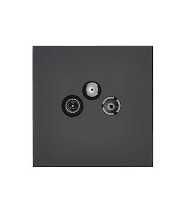 Prise TV/FM/SAT Art d'Arnould - Epure - Noir mat