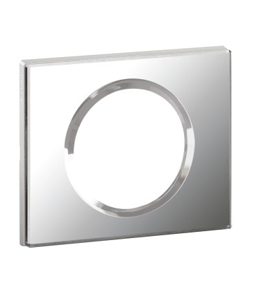 PLAQUE Céliane 1 poste VERRE MIROIR