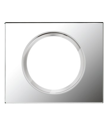 PLAQUE Céliane 1 poste VERRE MIROIR