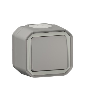 Interrupteur ou va-et-vient Plexo 10 AX complet saillie - Gris