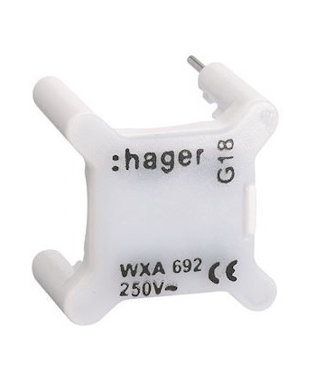 Voyant pour interrupteur gallery 230V blanc / Hager