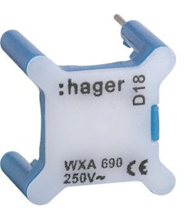 Voyant pour interrupteur gallery 230V bleu / Hager