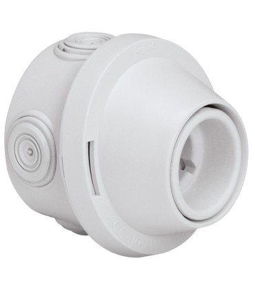 Douille patère Plexo culot B22 250V~ gris