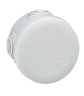 Boîte de dérivation ronde Plexo ø70mm H 45mm gris