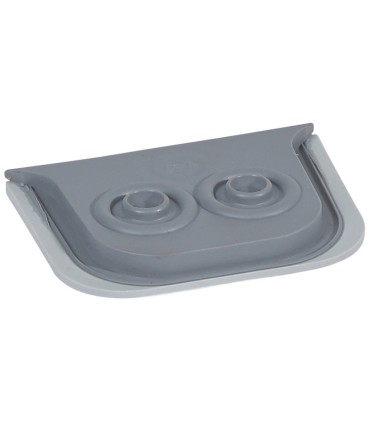 Embout à membrane Plexo 2 sorties Ø16mm maximum gris