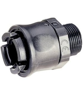 Raccord mâle droit pour conduit flexible RTA polyamide Ø33 - ISO 40