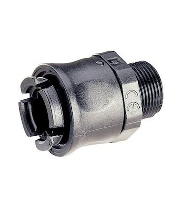 Raccord mâle droit pour conduit flexible RTA polyamide Ø19,5  ISO 25