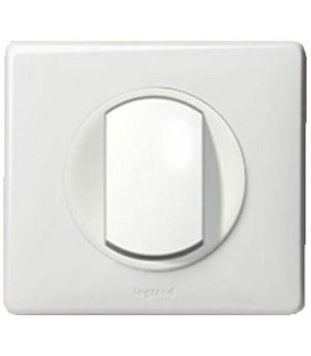 Interrupteur ou Va et vient 10A blanc complet avec support Legrand celiane