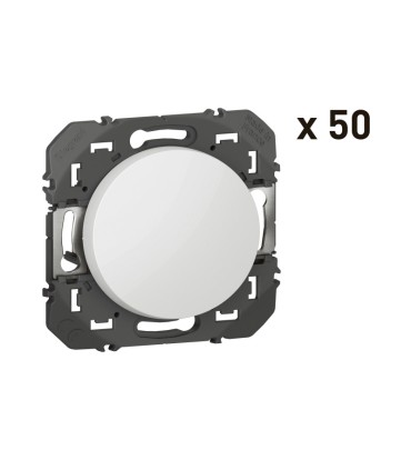 Lot de 50 interrupteurs ou va-et-vient dooxie 10AX Blanc