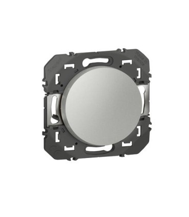 Lot de 6 interrupteurs ou va-et-vient dooxie 10AX 250V~ livrés avec plaques rondes alu