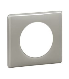 Plaque Céliane Laqué 1 poste finition Gris perle