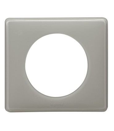 Plaque Céliane Laqué 1 poste finition Gris perle