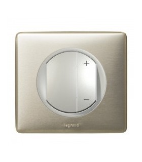 Interrupteur variateur 400w Céliane complet Titane