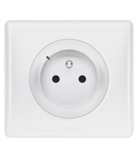 Prise connectée  Céliane with Netatmo 16A bornes automatiques complète blanche