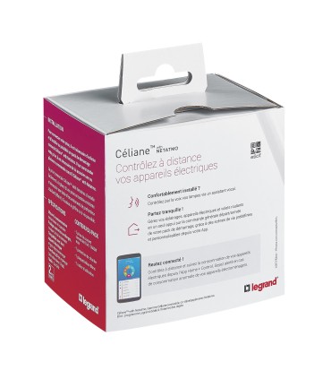 Prise connectée  Céliane with Netatmo 16A bornes automatiques complète blanche