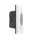 Lot de 3 prises 2 P+T connectées Céliane with Netatmo complète blanche
