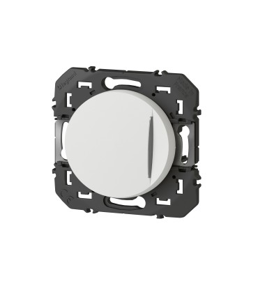 Poussoir simple voyant lumineux Dooxie Blanc / Legrand
