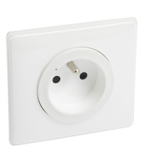 Prise connectée 16A Céliane with Netatmo - plaque blanche