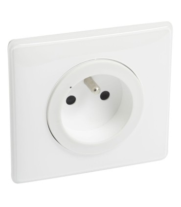 Prise connectée 16A Céliane with Netatmo - plaque blanche