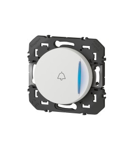 Poussoir simple voyant lumineux (sonnette) Dooxie Blanc / Legrand