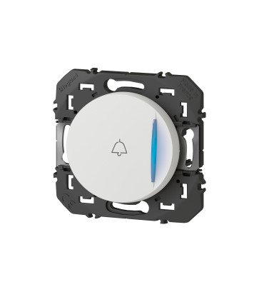 Poussoir simple voyant lumineux (sonnette) Dooxie Blanc / Legrand