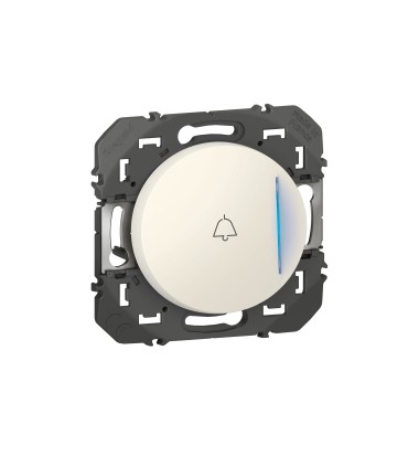 Poussoir simple voyant lumineux (sonnette) Dooxie Blanc / Legrand