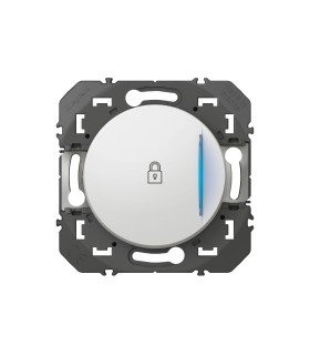 Poussoir simple voyant lumineux (cadenas) Dooxie Blanc / Legrand