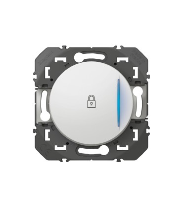 Poussoir simple voyant lumineux (cadenas) Dooxie Blanc / Legrand