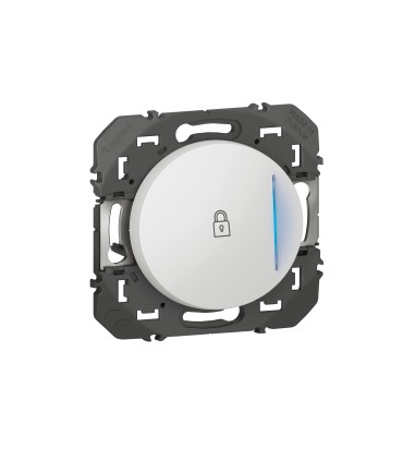 Poussoir simple voyant lumineux (cadenas) Dooxie Blanc / Legrand