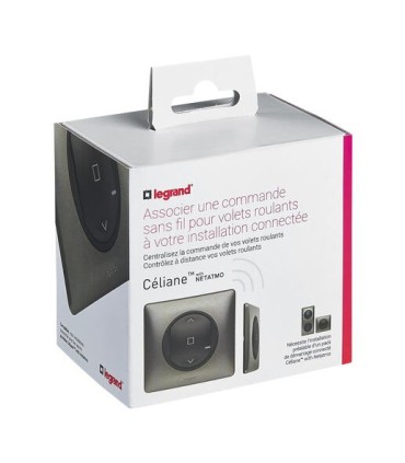 Commande sans fil volet roulant connecté Céliane with Netatmo - Graphite