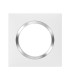 Plaque de finition Dooxie Blanc & Chrome - 1 poste / Legrand