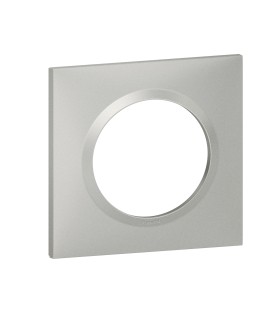 Plaque de finition Dooxie Aluminium - 1 poste / Legrand
