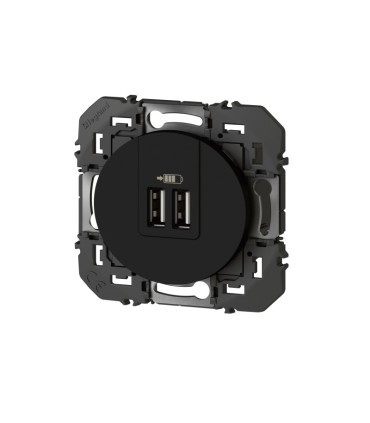 Double  chargeur  USB Type A Dooxie 3A Noir